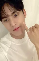 【中古】コレクションカード(男性) SEVENTEEN/MINGYU(ミンギュ)/バストアップ・小指立て・裏面赤・ベージュ/CD「JAPAN 2ND MINI ALBUM『24H』(通常盤)」封入特典フォトカードD