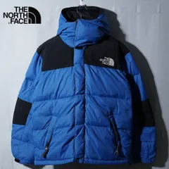 ノースフェイス THE NORTH FACE ダウンジャケット M ブルー×ブラック サミットシリーズ SUMMIT SERIES 700フィル WINDSTOPPER ゴアウインドストッパー テック系 防寒 オーバーサイズ ストリート 古着 Z091