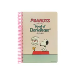 【メール便】スヌーピー リングノート リングノートB6 アイボリー ピーナッツ サンスター文具 新学期準備文具 キャラクター グッズ 