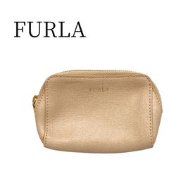 新品⭐︎FURLA フルラ⭐︎ポーチ⭐︎グレージュ⭐︎化粧ポーチ - メルカリ