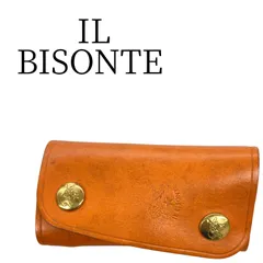 ★美品 IL BISONTE イル ビゾンテ オレンジ 折り財布 その他 HMR085-42