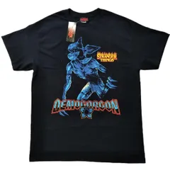 ストレンジャーシングス　Ｔシャツ　S 実寸はLぐらい　黒　デモゴルゴン *