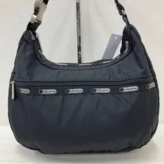 6626　LeSportsac　レスポートサック　ナイロン　レディース　ハンドバッグ　肩がけ　ブラック　黒　無地　シンプル