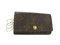LOUIS VUITTON ルイヴィトン M62631 モノグラム ミュルティクレ4 4連 キーケース 鍵入れ レディース メンズ ブラウン系 DI1389
