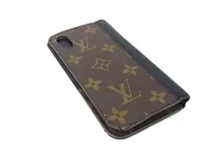 LOUIS VUITTON ルイヴィトン M68687 モノグラム フォリオ iphone X XS 対応 手帳型 アイフォンケース ブラウン系 DI3478