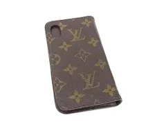 LOUIS VUITTON ルイヴィトン M63443 モノグラム 手帳型 フォリオ iPhoneX/XS対応 アイフォンケース ブラウン系 DI4789