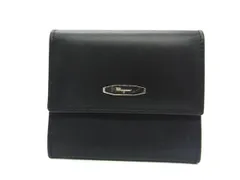 Salvatore Ferragamo フェラガモ レザー コインケース コインパース 小銭入れ レディース ブラック系 DY0423