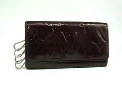 LOUIS VUITTON ルイヴィトン M93517 モノグラムヴェルニ ミュルティクレ4 4連 キーケース 鍵入れ アマラント ボルドー系 DI8311
