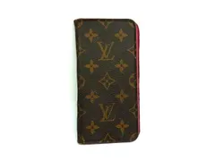 LOUIS VUITTON ルイヴィトン M63401 モノグラム フォリオ iPhone7plus/8plus 対応 アイフォンケース スマホケース ブラウン系 DJ0593