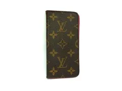 LOUIS VUITTON ルイヴィトン M63444 モノグラム フォリオ iPhone X/XS 対応 アイフォンケース スマホケース ブラウン系 DJ0594