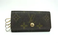 LOUIS VUITTON ルイヴィトン M62631 モノグラム ミュルティクレ4 4連 キーケース 鍵入れ レディース メンズ ブラウン系 DJ4124