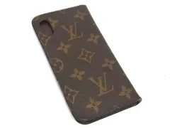 LOUIS VUITTON ルイヴィトン M63443 モノグラム フォリオ iPhoneX/XS 対応 手帳型 アイフォンケース ブラウン系 DK4855