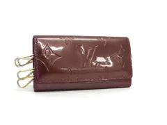 LOUIS VUITTON ルイヴィトン M93573 モノグラムヴェルニ ミュルティクレ4 4連 キーケース 鍵入れ ボルドー系 DK4906