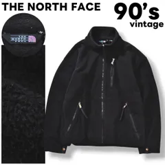 【希少】 90s ヴィンテージ 旧タグ ノースフェイス THE NORTH FACE アルマディラ ARMADILLA フリース ジャケット ジップアップ スタンドカラー ベンチレーション M ブラック アウトドア メンズ