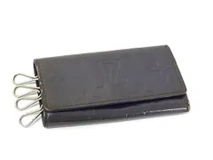 LOUIS VUITTON ルイヴィトン モノグラムヴェルニ ミュルティクレ4 4連 キーケース 鍵入れ ダークパープル系 DK5134