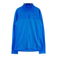 サイズ：S J.LINDEBERG ジェイリンドバーグ ハーフジップ長袖Tシャツ ブルー系 [240101552270] ゴルフウェア メンズ ストスト