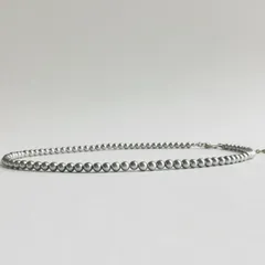 貝ベビーパールネックレス/約4mm約40cm+5cm/シルバーグレー/R/made in japan