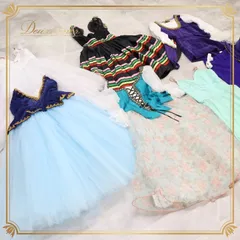 バレエ 衣装 まとめ売り セット ６点 ジュニア ロマンティックチュチュ ワンピース ドレス 衣裳 舞台 コンクール 発表会 演劇 発表会用 まとめ売りセット 子供服 チュチュドレス ロシア系 ジュニアサイズ 可愛い 子供 バレエ衣装 ダンス衣装