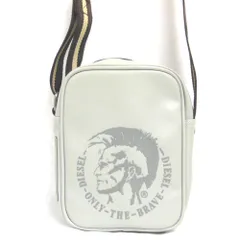 NA412491 ディーゼル ショルダーバッグ 斜め掛け 合成皮革 グレー系 メンズ DIESEL 中古