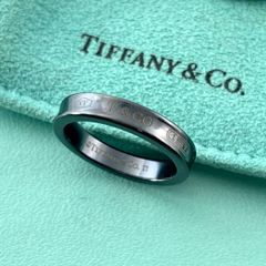 ティファニー ウェーブ シングルロウ プラチナ ダイヤモンド リング