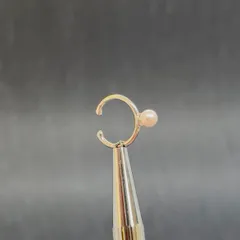 シルバー パール イヤーカフ 3.5-4ミリ あこや真珠 ベビーパール SV 国産 SV925（シルバー925）