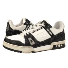 LOUIS VUITTON ルイ・ヴィトン トレイナーライン モノグラム デニム シューズ スニーカー サイズ 6.5=25.5cm 正規品 / 52751