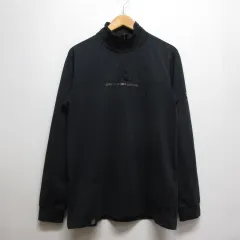 マスターバニー MASTER BUNNY EDITION ゴルフウェア 長袖 ハイネック シャツ 4 黒 ブラック ハーフジップ パーリーゲイツ 正規品