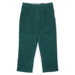 ランズエンド LANDS' END 00s 2000年代 2タック 太畝コーデュロイパンツ トラウザー USA ヴィンテージ アメリカ 古着 メンズ ズボン パンツ グリーン / 緑 実寸W37 L30【中古】
