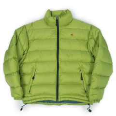 ムーンストーン MOON STONE 90s 90年代 ダウンジャケット 旧タグ ヌプシ型 短丈 USA ヴィンテージ オリジナル 古着 メンズ コート ジャケット イグアナ / グリーン L【中古】