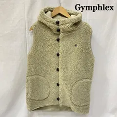 ジムフレックス ボアベスト フード付き グレージュ系 M ユニセックス メンズ M ISItems【USED】【古着】【中古】50147304