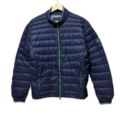 POLObyRalphLauren(ポロラルフローレン) ダウンジャケット サイズXS メンズ - ネイビー×グリーン×白 長袖/ジップアップ/冬