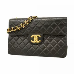 シャネル(Chanel) シャネル ショルダーバッグ デカマトラッセ Wチェーン ラムスキン ブラック レディース P1725710