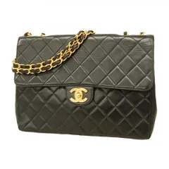 シャネル(Chanel) シャネル ショルダーバッグ デカマトラッセ Wチェーン ラムスキン ブラック レディース P1723399