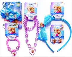 Disney ディズニープリンセス アナと雪の女王 エルサ アナ 子供用 アクセサリー5点セット おしゃれセット カチューシャ イヤリング ネックレス ヘアゴム アナ雪