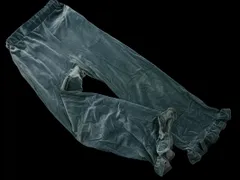 LOWRYS FARM ローリーズファーム ベロア イージー パンツ sizeF/青 ◇■ レディース