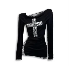 エイブリー ヒョウ柄 オフショルダー ONE PIECE