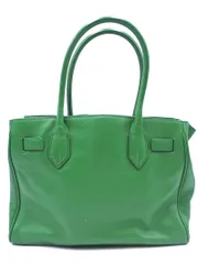 Samantha Thavasa サマンサタバサ 本革 レザー トート バッグ 緑 ■■ レディース