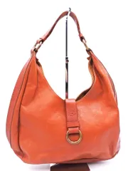 IL BISONTE イルビゾンテ 本革 レザー セミショルダー バッグ 茶 ■■◎レディース