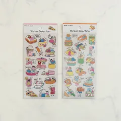 新品 ダイエットは明日から シール 2枚セット gaia ガイア セリア キャンドゥ ダイソー シール帳 シールブック シール交換 手帳に