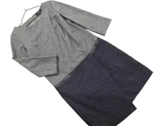 UNTITLED アンタイトル ウール100% 切替 ワンピース size2/グレー ◇■ レディース