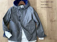 新品 COMME CA MEN コムサメン コットンリネンラミネーションブルゾン 04グレー Sサイズ 23BP02 定価42,900円