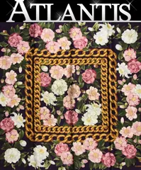 シャネル CHANEL ヴィンテージ 大判スカーフ フラワー チェーン柄 シルク100％ パープル系 【72497】