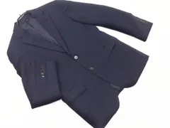 BLACK LABEL CRESTBRIDGE ブラックレーベル クレストブリッジ ウール混 ストライプ テーラード ジャケット sizeM/紺 ◇■ メンズ