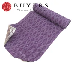 【中古】 反物 着尺 ウール パープル 和装 呉服 和服 きもの レディース 女性