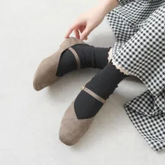 [スエードオーク]パンプス フラットシューズ ストラップ スクエアトゥ Vカット ローヒール ぺたんこ 痛くない 柔らかい 疲れない 歩きやすい フォーマル オフィス 仕事 通勤 立ち仕事 冠婚葬祭 結婚式 4L おしゃれ k59-38501