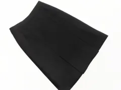 PAUL STUART ポールスチュアート ウール混 Aライン 台形 スカート size8/黒 ◇■ レディース