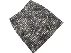 BALLSEY ボールジー トゥモローランド ツイード ウール混 Aライン 台形 スカート size38/黒ｘグレーｘ青 ◇■ レディース