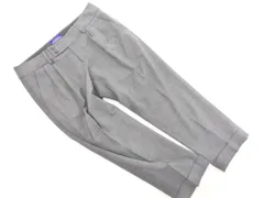 BURBERRY BLUE LABEL バーバリーブルーレーベル センタープレス加工 タック テーパード パンツ size38/グレー ■■ レディース