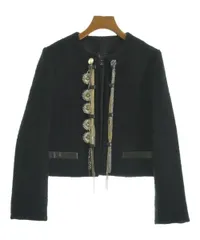 LOUIS VUITTON ♡ノーカラージャケット 40 ブラック LOUIS VUITTON ♡ノーカラージャケット 40 ブラック LOUIS VUITTON