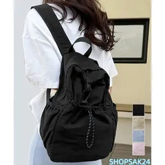 ドロストポケット リュック 軽量 デイパック レディース メンズ 通勤 通学 旅行 多収納676